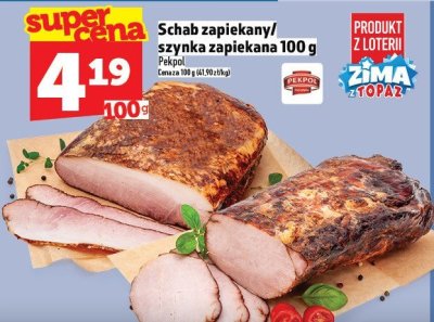 Schab zapiękany/Szynka zapiekana Pekpol promocja w TOPAZ