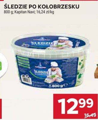 Śledzie po kołobrzesku Kapitan Navi promocja w Stokrotka