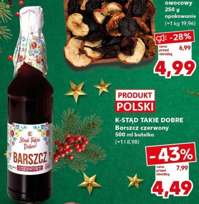 Susz owocowy K-STAD TAKIE DOBRE promocja w Kaufland