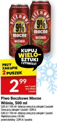Piwo Beczkowo Mocne Wiśnia, 500 ml promocja w Twój Market