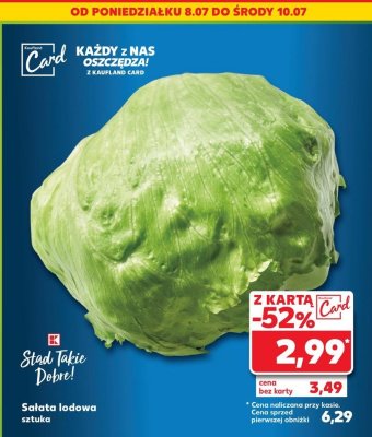 Sałata lodowa K-classic stąd takie dobre! promocja