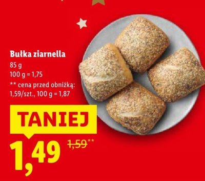 Bułka ziarnella promocja w Lidl