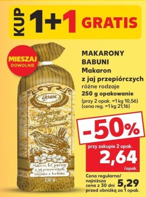 Makaron z jaj przepiórczych różne rodzaje promocja w Kaufland