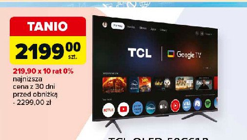 Telewizor 50" 50c618 Tcl promocja