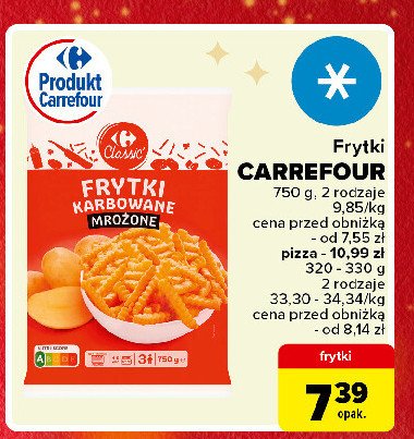 Frytki karbowane IGLOTEX CLASSIC promocja w Carrefour Express