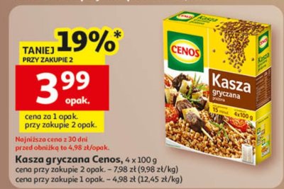 Kasza gryczana Cenos promocja w Auchan