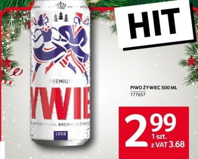 Piwo Żywiec 500 ml promocja w Selgros