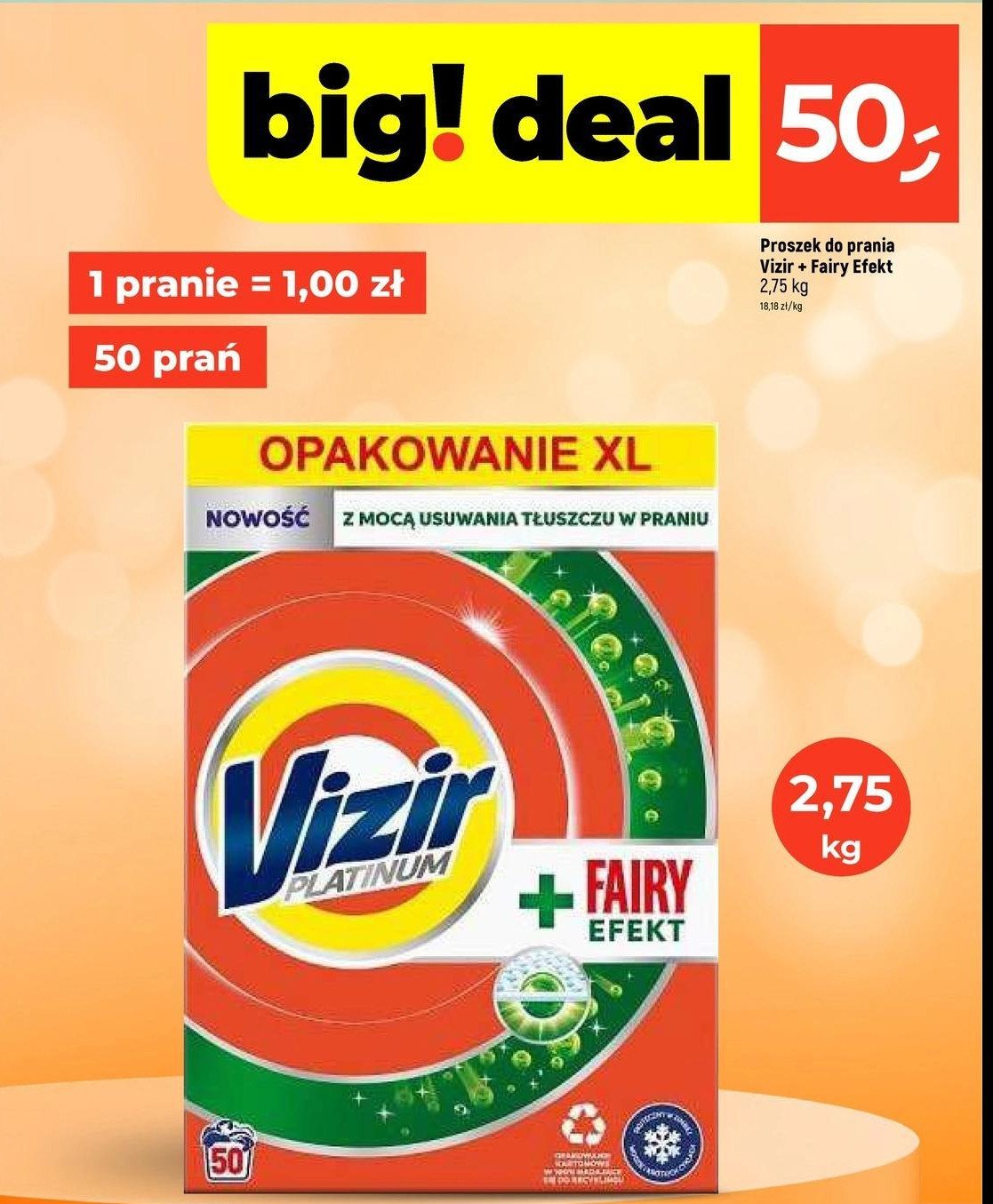 Proszek do prania fairy expert Vizir platinum promocja