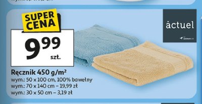 Ręcznik 50 x 100 cm Actuel promocja