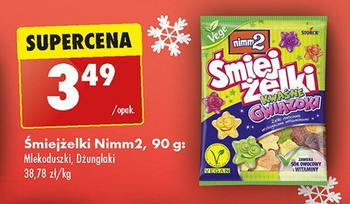 Żelki gwiazdki NIMM2 ŚMIEJŻELKI KWAŚNE promocja