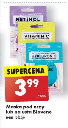 Płatki pod oczy z retinolem BIOVENE promocja