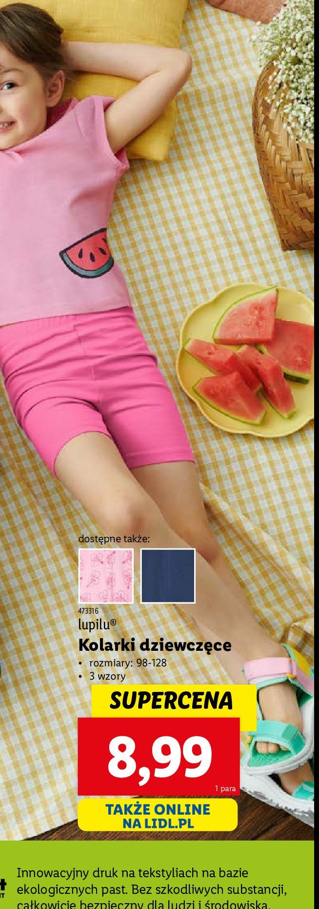 Kolarki dziewczece 98-128 Lupilu promocja w Lidl