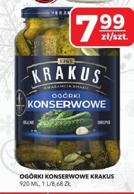 Ogórki konserwowe Krakus promocja w Top Market