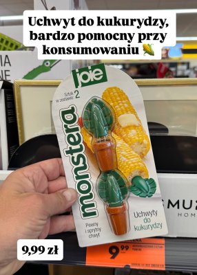 Uchwyt do kukurydzy monstera 2 szt. promocja w Biedronka