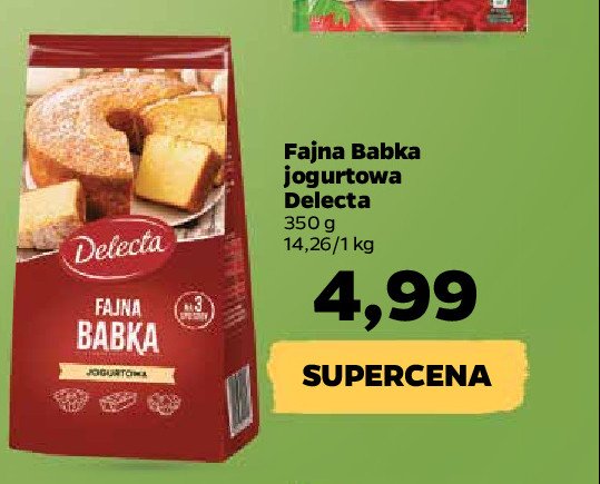 Fajna babka jogurtowa Delecta promocja