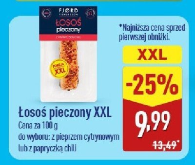 Łosoś pieczony XXL promocja w Aldi