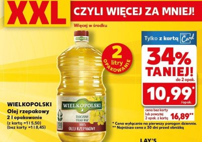 Olej rzepakowy 2 l promocja w Kaufland