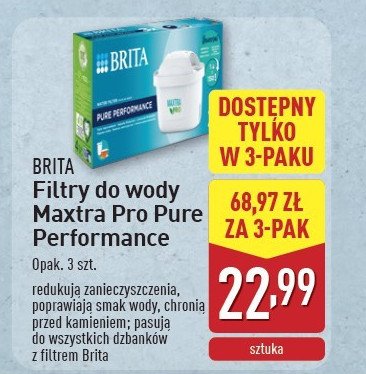 Wkład filtrujący pure performance (niebieski) Brita maxtra promocja w Aldi