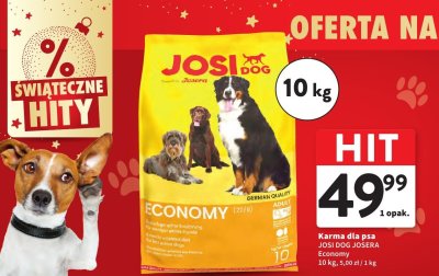 Karma dla psa JOSI DOG JOSERA Economy 10 kg promocja w Intermarche