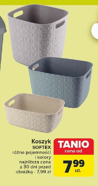 Kosz softex 3 l szary Keter promocja w Carrefour