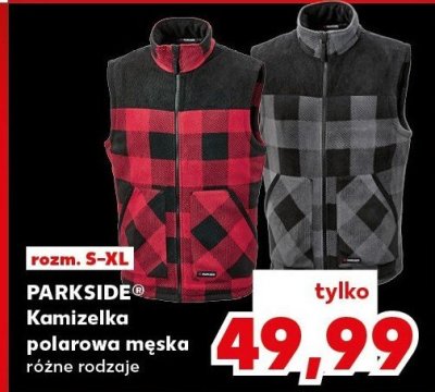Kamizelka polarowa męska, różne rodzaje Parkside promocja w Kaufland