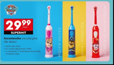 Szczoteczka oscylacyjna psi patrol promocja
