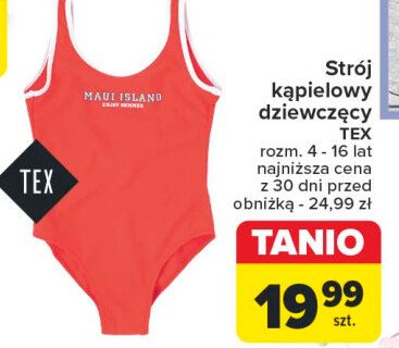 Str贸j kapi臋lowy dziewcz臋cy Tex promocja
