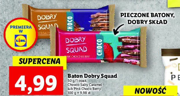Baton pink choco berry Dobry squad promocja