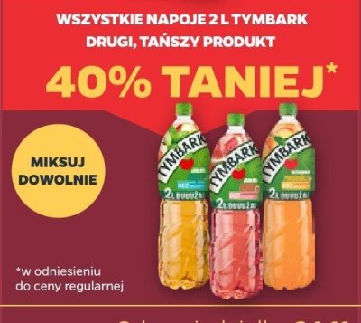Wszystkie napoje 2 l  promocja w Netto