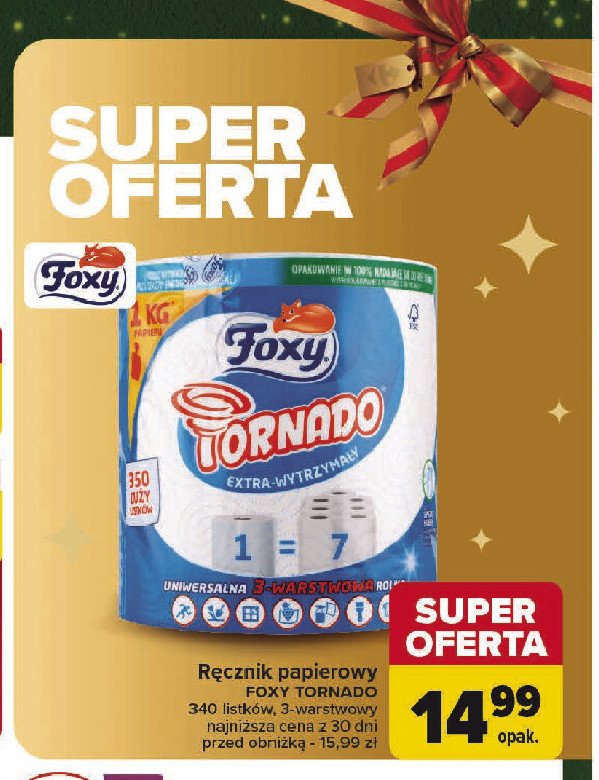 Ręcznik kuchenny Foxy tornado promocja