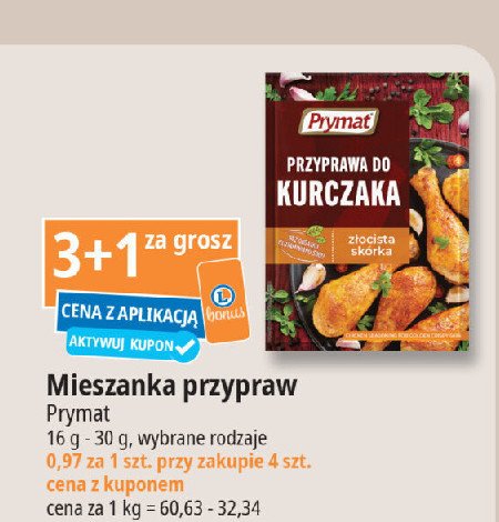 Przyprawa do kurczaka złocista skórka Prymat promocja