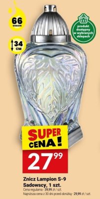 Znicz Lampion S-9 Sadowscy, 1 szt. promocja w Twój Market