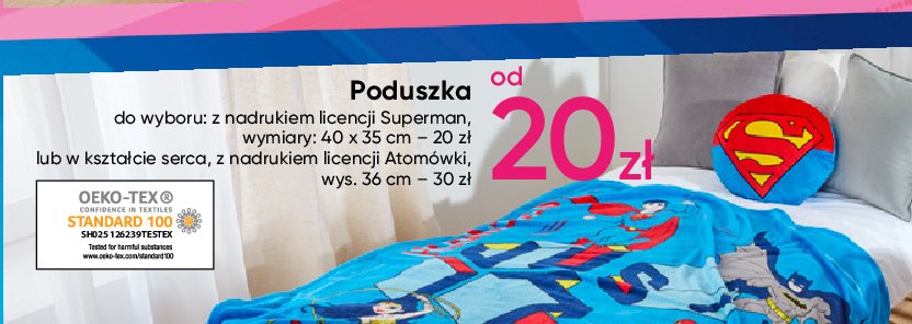Poduszka 40 x 35 cm superman promocje