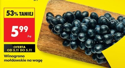 Winogrona mołdawskie na wagę promocja w Biedronka