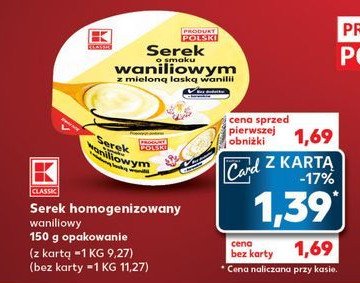 Serek wanilia K-classic promocja