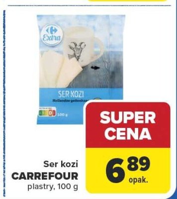 Ser kozi CARREFOUR plastry 100g promocja w Carrefour Market