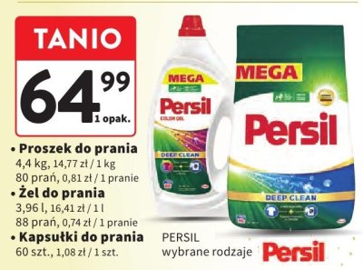 Żel do prania PERSIL, wybrane rodzaje 3,96 l promocja w Intermarche