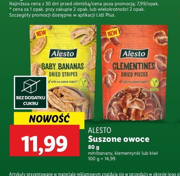 Kiwi suszone Alesto promocja