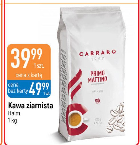 Kawa CARRARO PRIMO MATTINO promocja