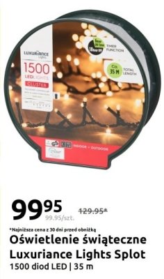 Oświetlenie świąteczne Luxuriance Lights Splot 1500 diod LED promocja w Action