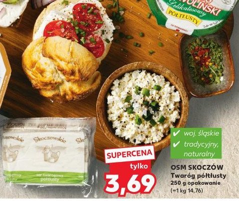 Twaróg połtłusty Skoczowskie promocja w Kaufland