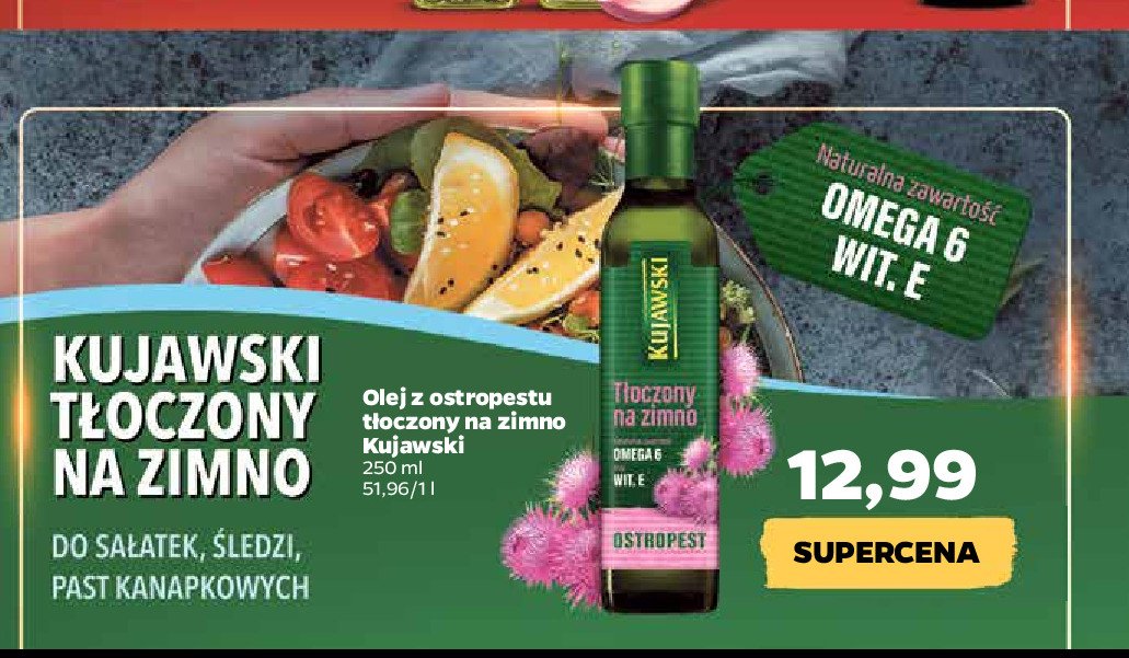 Olej ostropest Kujawski tłoczony na zimno Kujawski kruszwica promocja
