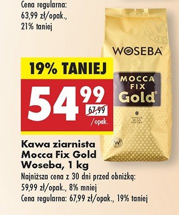Kawa Woseba mocca fix gold promocja