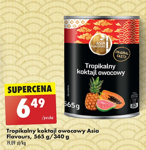 Tropikalny koktajl owocowy Asia flavours promocja