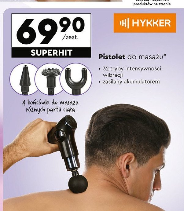 Pistolet do masażu Hykker promocja