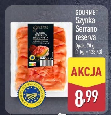 Szynka Serrano reserva Gourmet promocja w Aldi
