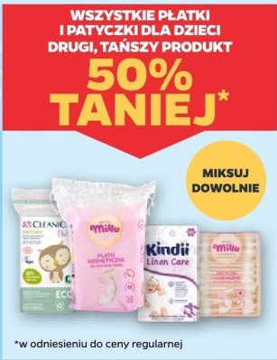 Płatki kosmetyczne dla dzieci promocja w Netto