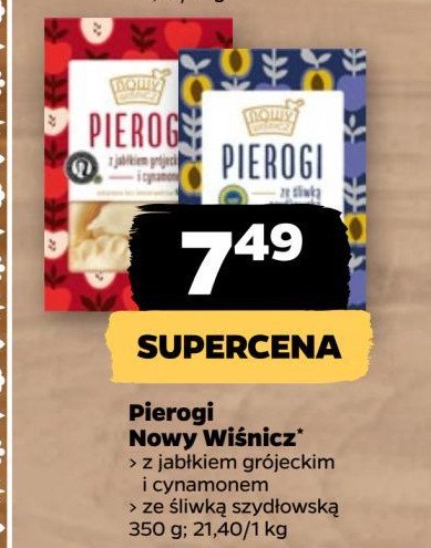 Pierogi śliwkowe Nowy wiśnicz promocja w Netto