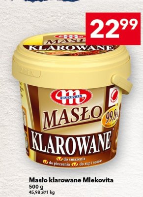 Masło klarowane Mlekovita 500 g promocja w LEWIATAN