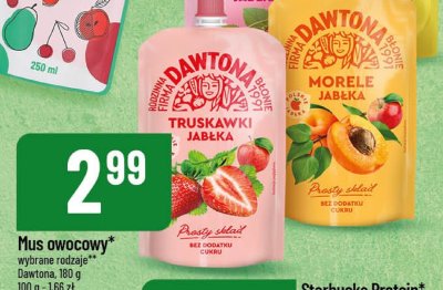 Mus owocowy Dawtona wybrane rodzaje promocja w POLOmarket
